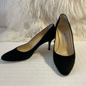 Jimmy Choo suede black pump